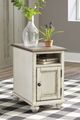 Signature Design by Ashley® Realyn Brown Chairside End Table with Antique White Base-4