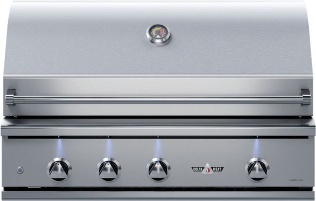 Delta Heat 3-Burner Stainless Steel/White Built-In Natural Gas Grill-0