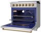Thor Kitchen Gordon Ramsay Collection 36" Stainless Steel Pro Style Liquid Propane Range with Precision Knob Control and Bronze Trim-4