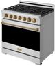 Thor Kitchen® Gordon Ramsay 36" Stainless Steel/Bronze Freestanding Pro Style Gas Range-3