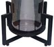 A & B Home Carina Black Candle Holder-2