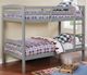 American Wholesale Furniture CB801G Gray Twin/Twin Bunk Bed-1