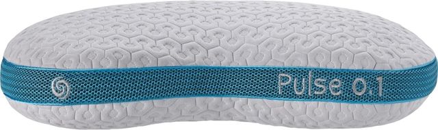 BEDGEAR® Blue/White Pulse Performance 0.1 Standard Youth Pillow-1