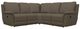 La-Z-Boy® Rigby 3-Piece Java Curved Manual Reclining Sectional-0