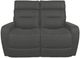 La-Z-Boy® Baron Blue Grey Leather Power Wall Reclining Loveseat with Headrest-1