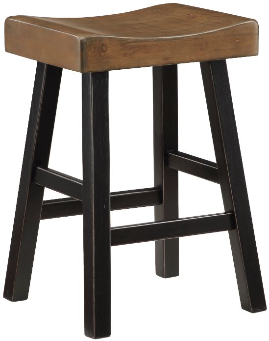 Homelegance® Caspian 4-Piece Black/Brown 36" Counter Dining Set-3