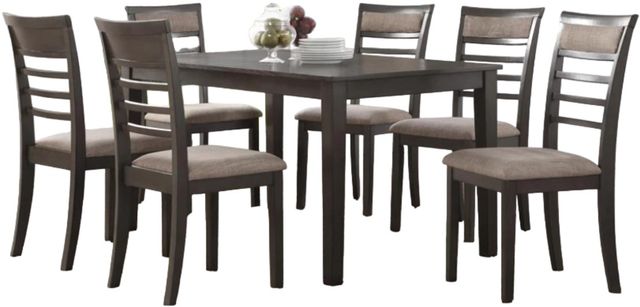 Bernards Glendale 7-Piece Brown Casual Dining Set-0