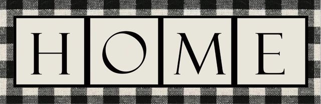 Classy Art Buffalo Plaid Home by Lori Deiter Mirror Framed Wall Art-1
