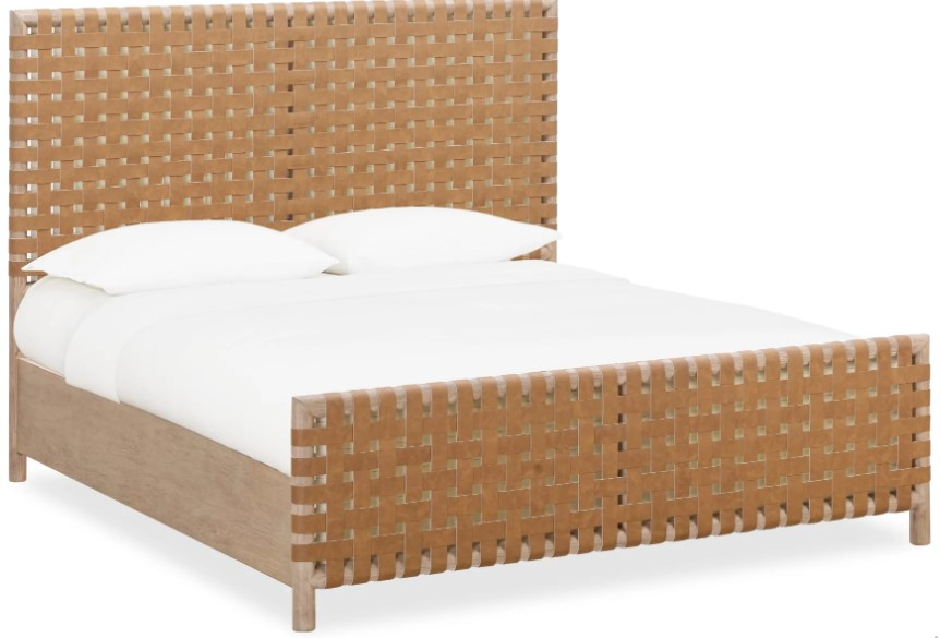 Dorsey Woven Platform Bed - Ginger/Granola