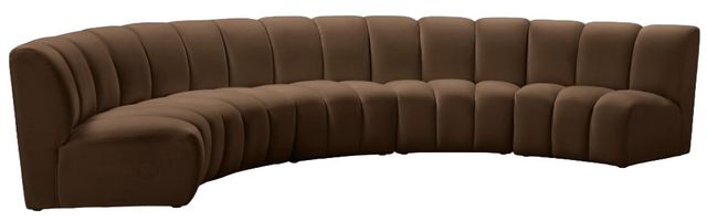 Meridian Furniture Infinity 5-Piece Brown Modular Sectional-0