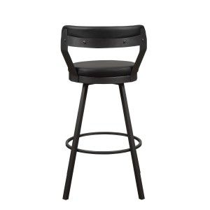Mazin Furniture Appert Black 29 Inch Pub Height Side Dining Chair-2