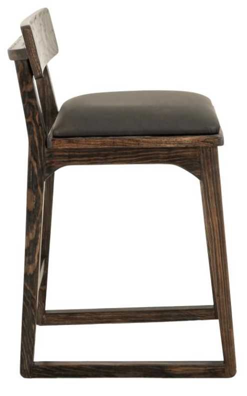 International Furniture Direct Balam Gray/Stained Dark Barstool-3