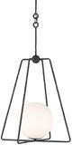Currey & Company Stanselll Antique Bronze/White Pendant Lighting-0