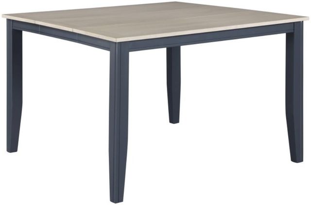 American Wholesale Furniture 5-Piece Gray Counter Height Table Set with Graphite Base-1