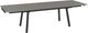 Amisco Customizable Lewis 112" Rectangular Extendable Table with 0.5" Taupe Glass Top and 2 Leaves-1