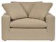 Armen Living Liberty Sahara Brown Accent Chair and a Half-1