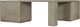 Hooker® Furniture Linville Falls Mink Corner Combo Desk with Two Lateral Files-2