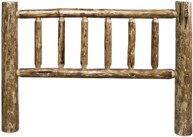 Montana Woodworks® Glacier Country Stained and Lacquered Eastern King Headboard-0