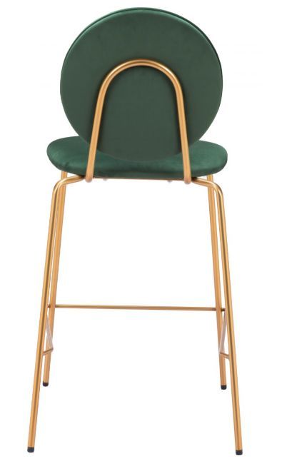Zuo® Modern Odessa Gold/Green Counter Stool-2