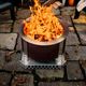 Breeo® 27.5" Corten Steel Metal Outdoor Round Wood Fire Pit -2