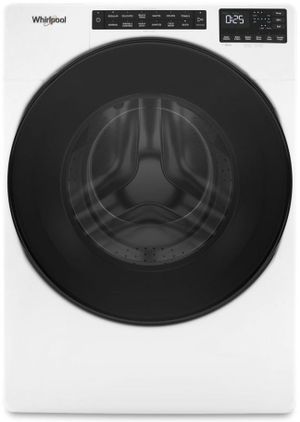 front view of the Whirlpool® 4.5 Cu. Ft. White Front Load Washer