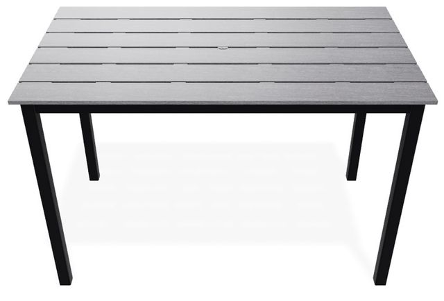 Telescope Casual Rectangular Bar Height Parson Table with Hole-0