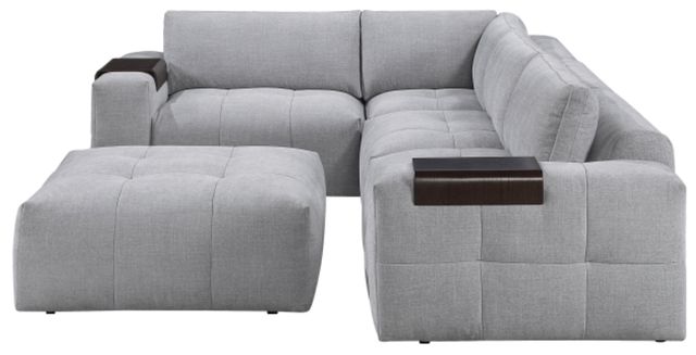 Homelegance® Tidal 5-Piece Gray Modular Sectional with Ottoman-3