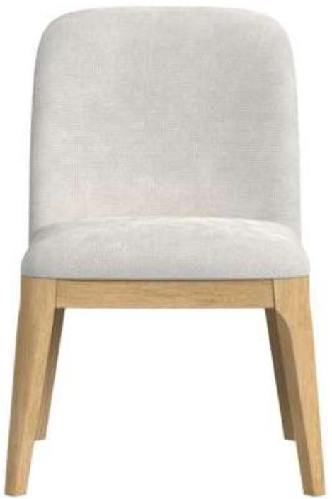 Elements International Sylvie Natural/White Dining Chair-3