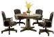 Furniture of America® Yelena 5-Piece Black/Gray Game Table Set-0