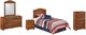 Signature Design by Ashley® Barchan 5-Piece Medium Brown Twin Panel Headboard Bedroom Set-0