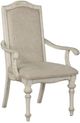 Furniture of America® Arcadia 2-Piece Antique White Arm Chair Set-0