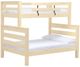 Crate Designs™ Furniture TimberFrame Unfinished Twin XL/Full XL Bunk Bed-0