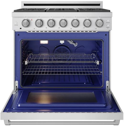 Thor Kitchen® Gordon Ramsay 36" Stainless Steel Freestanding Pro Style Gas Range-1