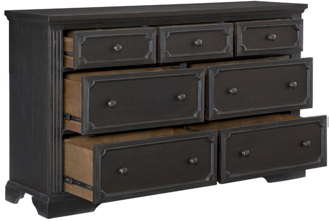 Homelegance® Bolingbrook Wire-Brushed Charcoal Dresser-3