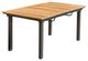 Furniture of America® Mackay Natural Teak Wood Outdoor Patio Dining Table with Gunmetal Base-0