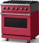 Viking® 5 Series 30" Valentine Pro Style Dual Fuel (NG) Range with Polished Chrome Trim-3