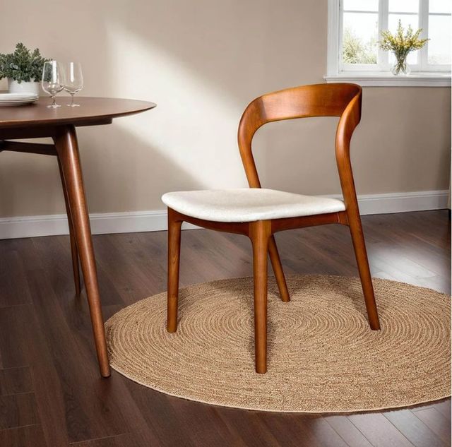 LH Home Rotondo Walnut Dining Chair-1