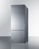 Summit® 14.8 Cu. Ft. Stainless Steel Wide Built In Bottom Freezer Refrigerator-3