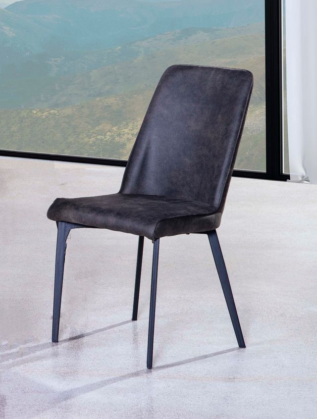 Mazin Furniture Arabica Black/Gray Side Chair-3