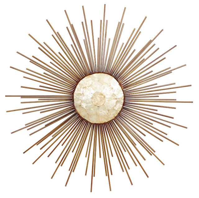 Deco Marche Sunburst Copper Wall Art-0