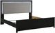 Signature Design by Ashley® Maeling Black King Upholstered Panel Bed-2