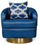 VIG Furniture Modrest Niagra Blue Accent Chair-1