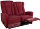 GoBerce® Red Reclining Loveseat-1