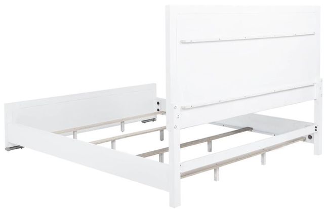Coaster® Gracemont 5-Piece Light Grey/White Eastern King Panel Bedroom Set-1