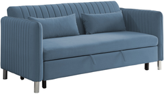 Homelegance® Greenway Blue Convertible Studio Sofa