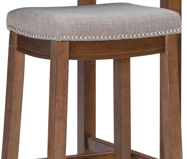 Linon Claridge 3-Piece Brown/Gray Bar Table Set-1