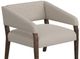 International Furniture Direct Murcia Beige/Lacquer Brown 32" Accent Chair-3
