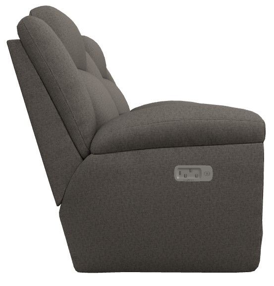 La-Z-Boy® Joel Pewter Power Reclining Loveseat with Console, Headrest, and Lumbar-2