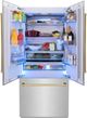 ZLINE Autograph Edition 36" 19.6 Cu. Ft. Satin Stainless Steel Built-In Counter Depth French Door Refrigerator-3