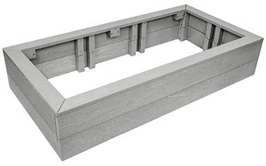 C R Plastics Driftwood Veggie Garden Expansion-0